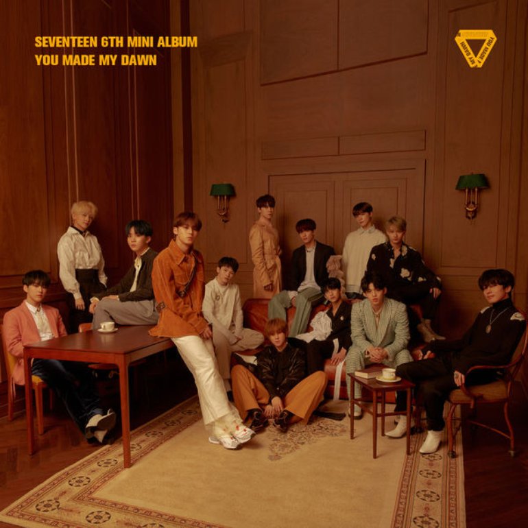 you made my dawn album art. artist, seventeen.