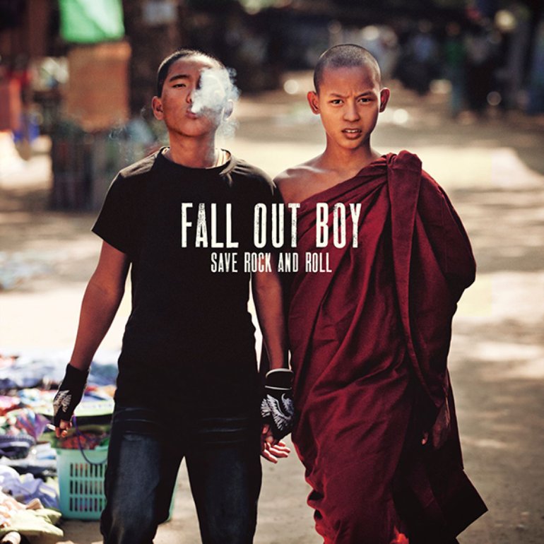 save rock and roll album art. artist, fall out boy.