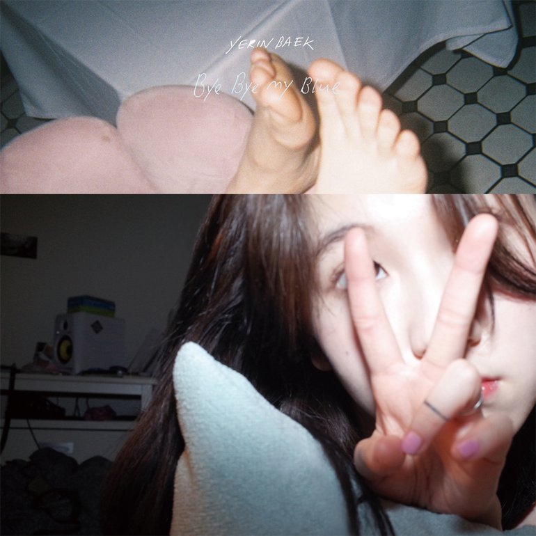 bye bye my blue album art. artist, baek yerin.